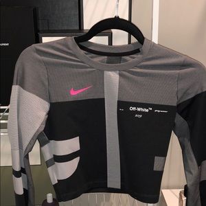 OFF-WHITE x Nike Women's Easy Run Top Vast Grey